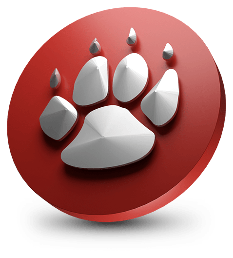 3d icon of QTech Games logo paw